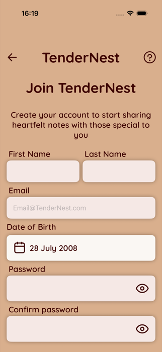 Create your account